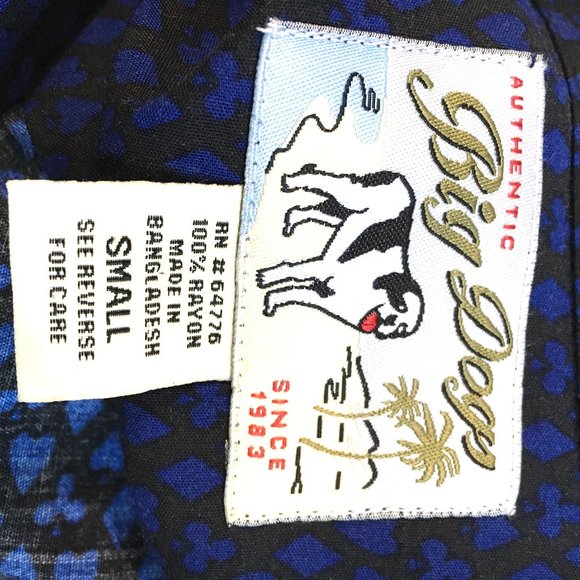 Big Dogs Hawaiian Rayon Camp Shirt EUC - Picture 10 of 12